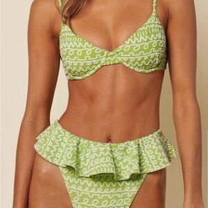 Montce lime icing Tamarindo bikini bottom- size medium, never worn